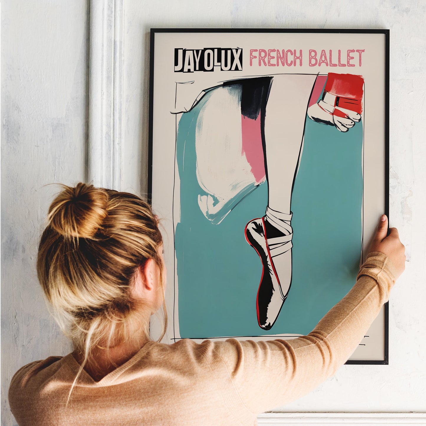 French Ballet Dancer Poster