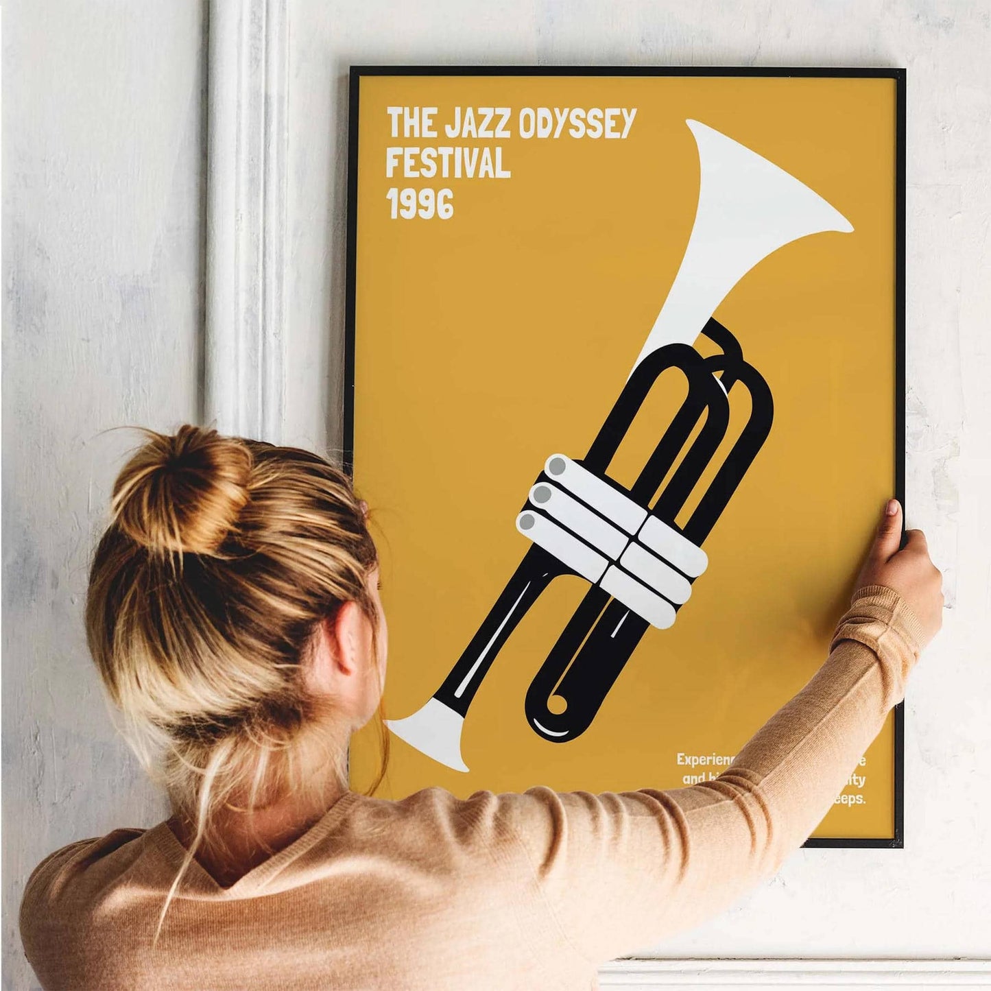 1996 Jazz Odyssey Poster - Yellow Mustard