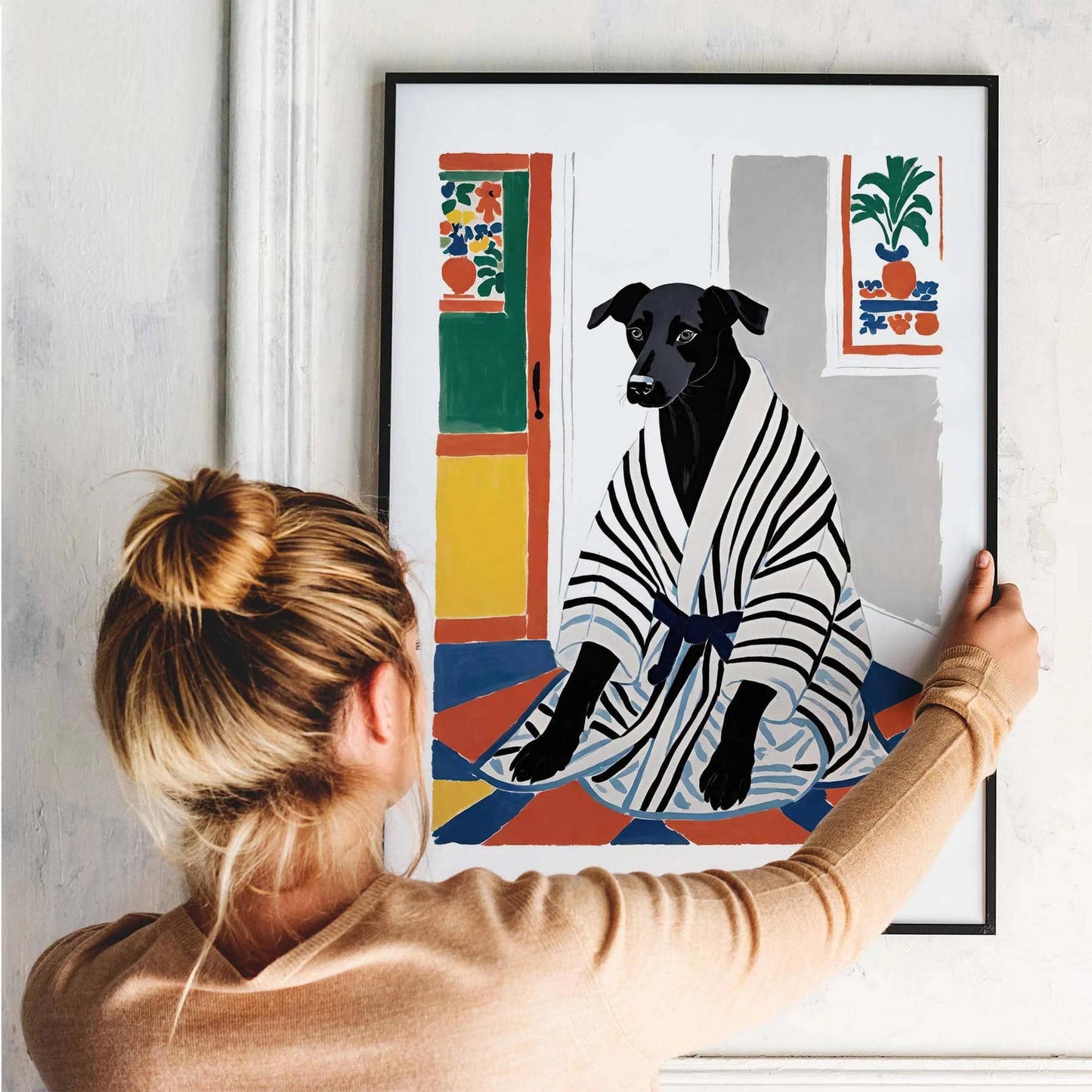 Whimsical Dog Poster Print