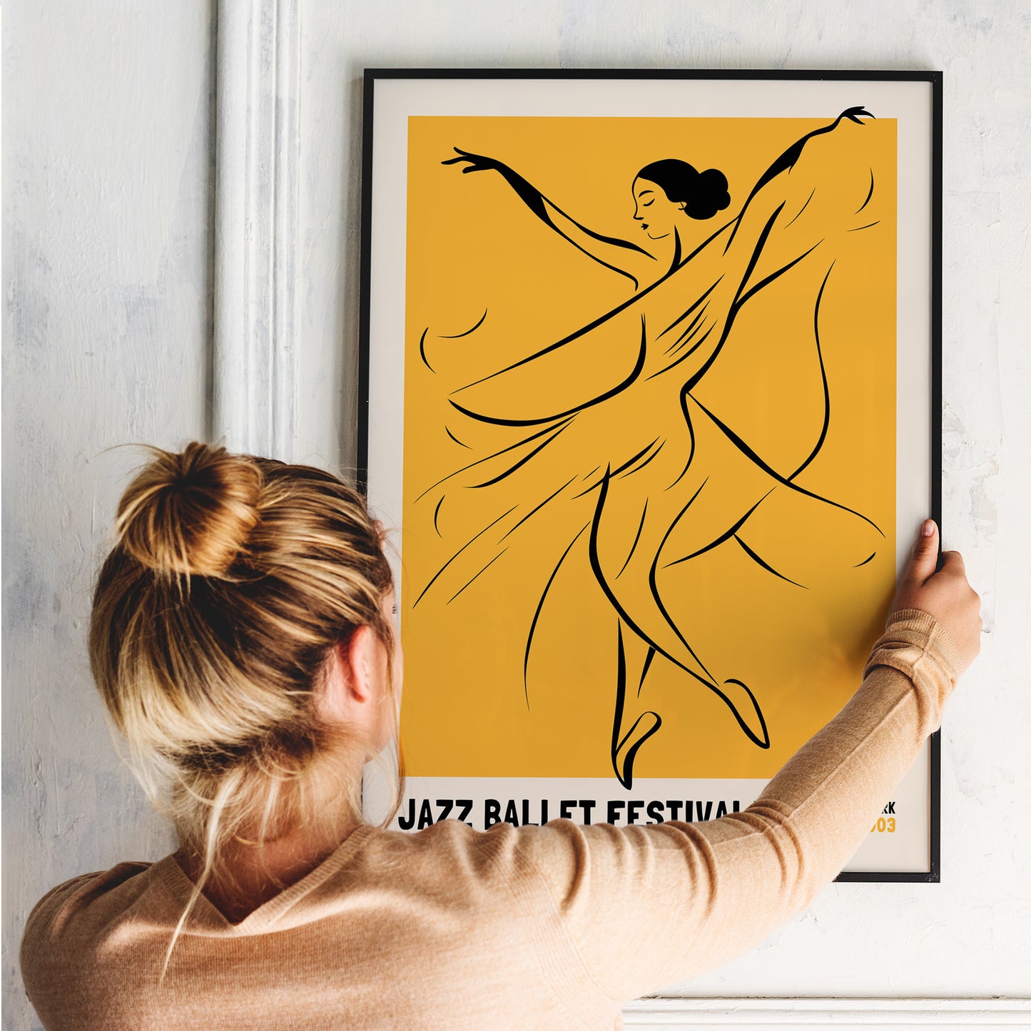 Jazz Ballet Festival 2003 Yellow Poster