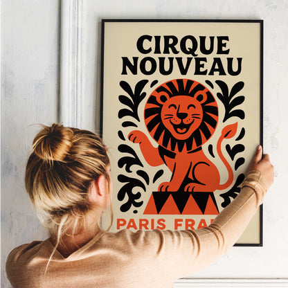 Cirque Nouveau Paris France Poster