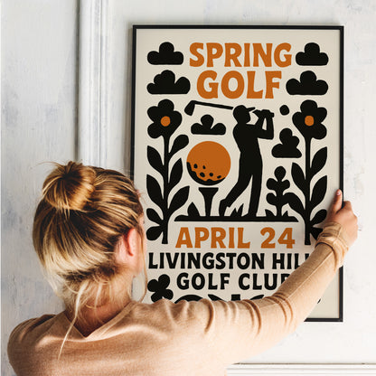 Spring Golf Tournament Poster