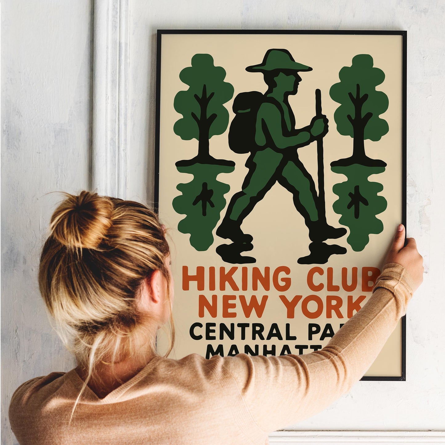 Vintage Hiking Club Central Park Wall Art