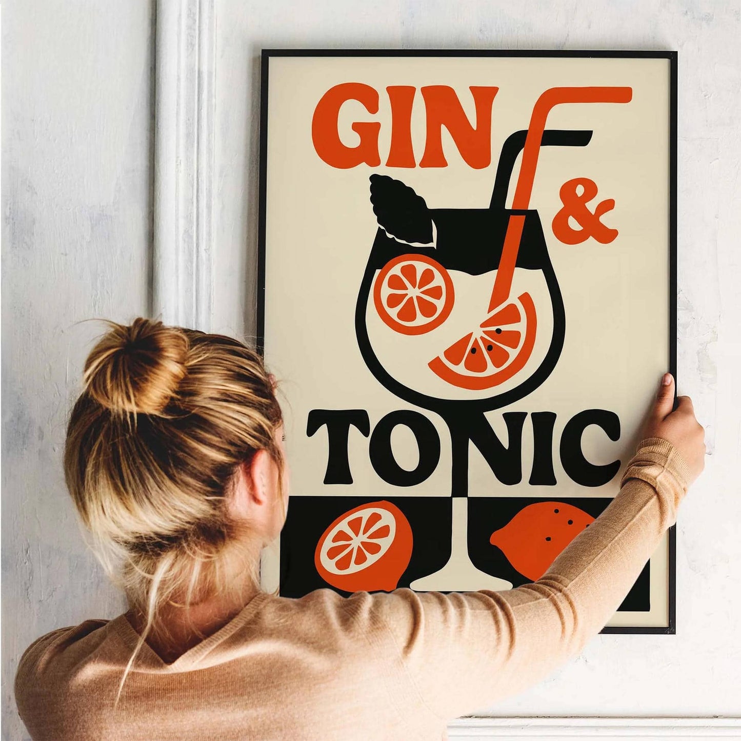 Gin & Tonic Cocktail Poster Print