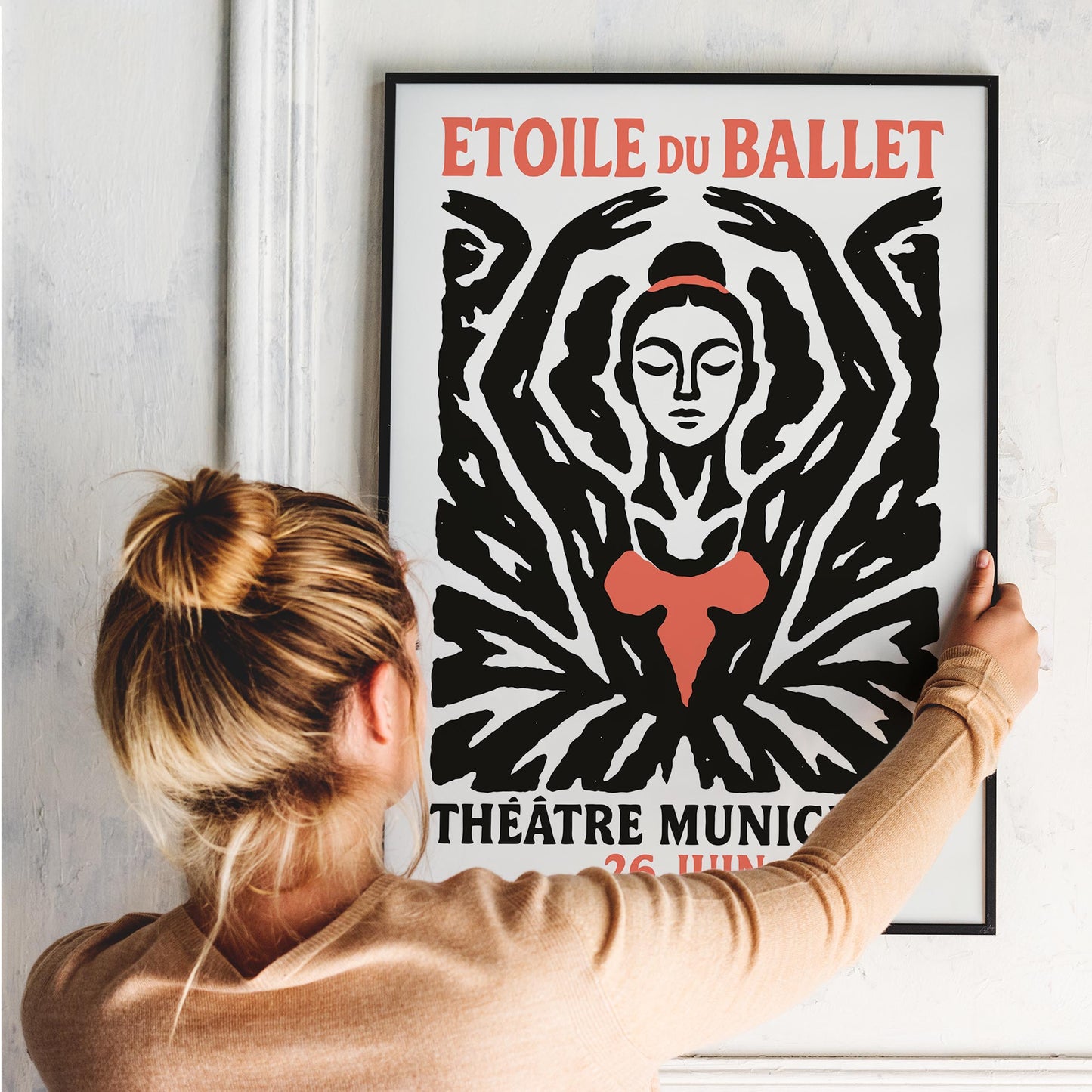 Ballet Silhouette Poster Print