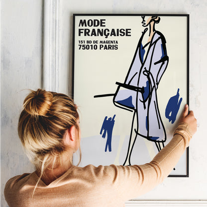 French Fashion Vintage Poster