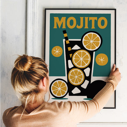 Mojo Citrus Cocktail Poster