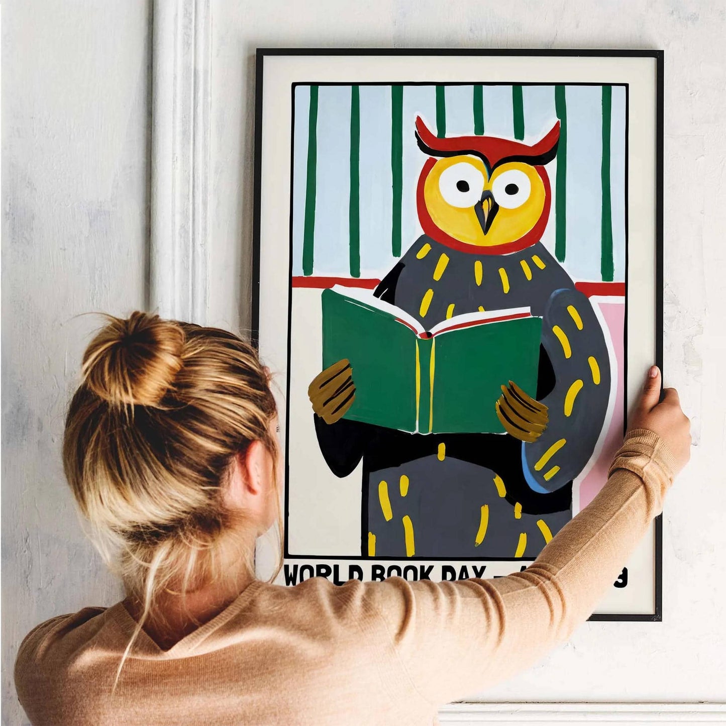 World Book Day Owl Poster Print