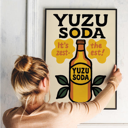 Yuzu Soda Burst Poster