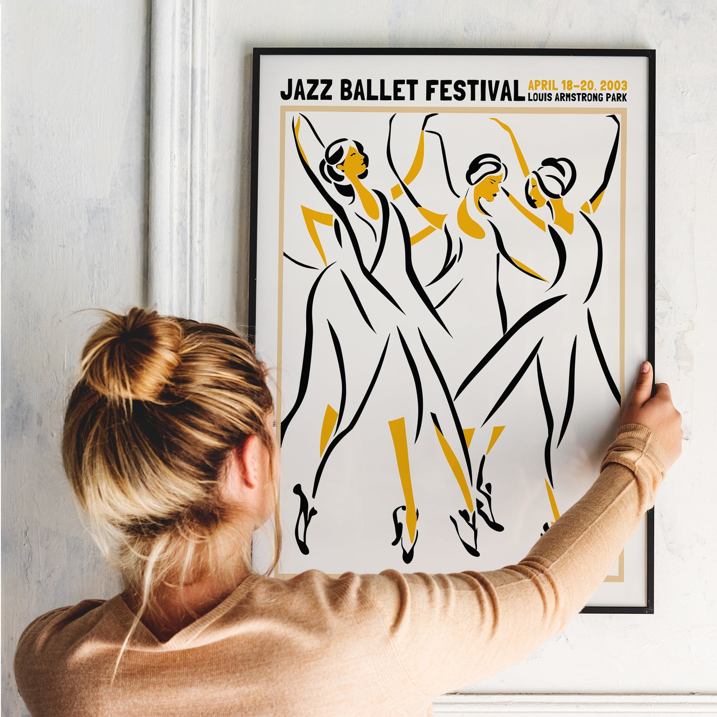 Jazz Ballet Festival 2003 Retro Poster