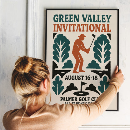 Green Valley Invitational Golf Poster