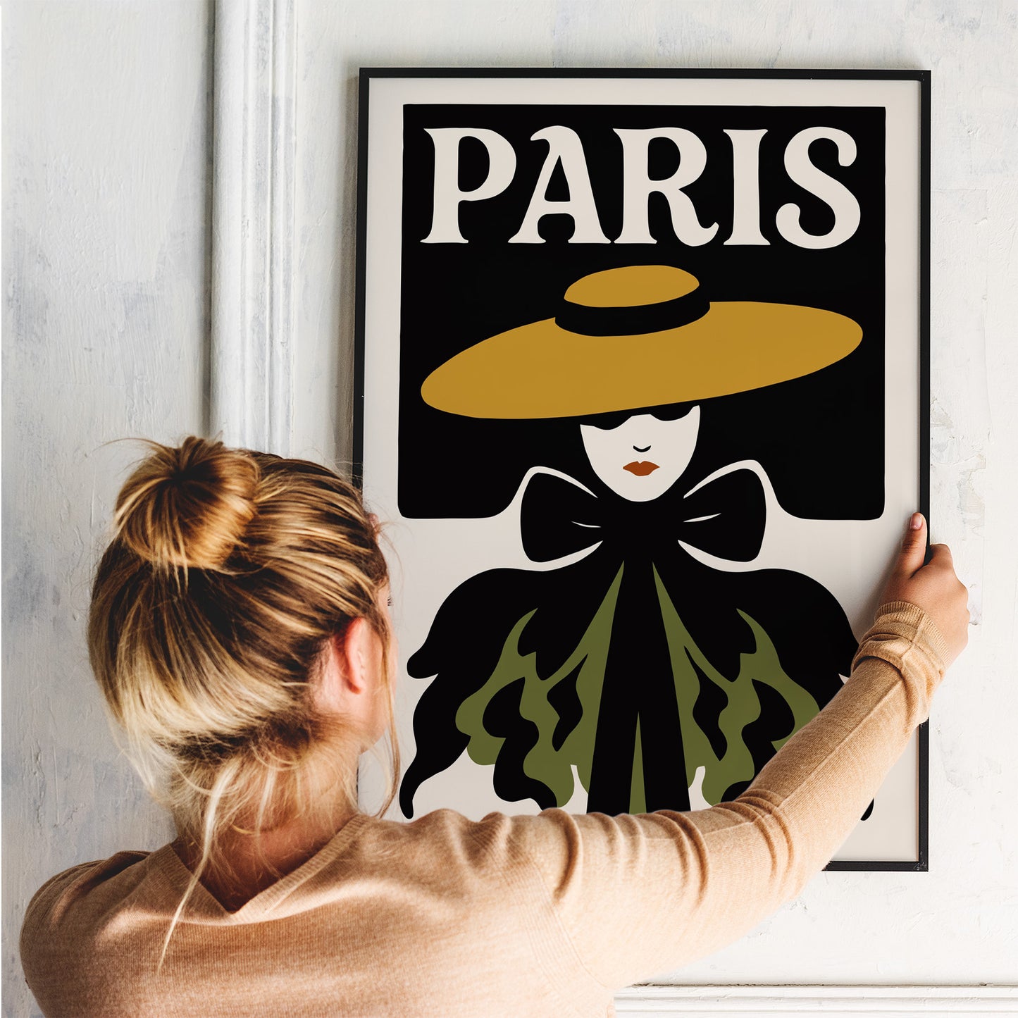 Paris Fashion Silhouette Poster