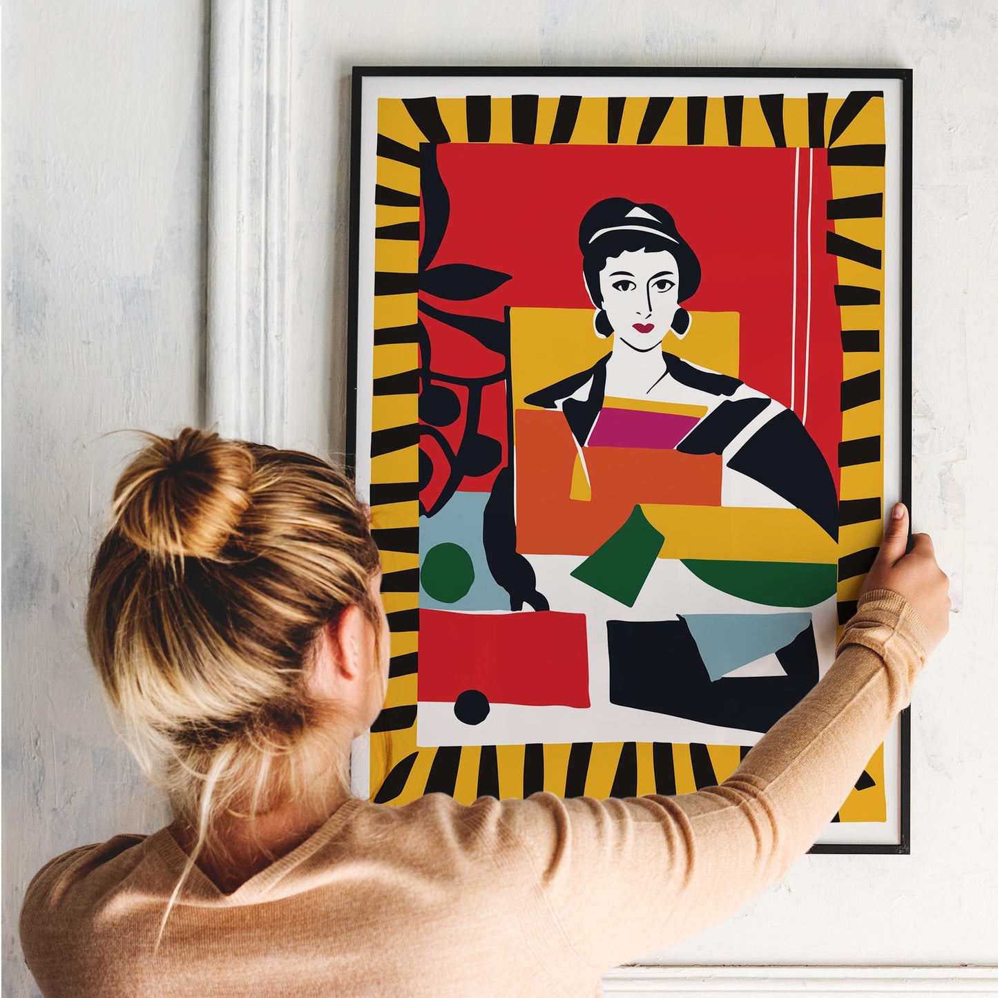 Colorful Geometric Figure Wall Art Print