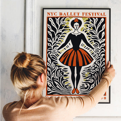 NYC Ballet Festival 1990 Poster Print