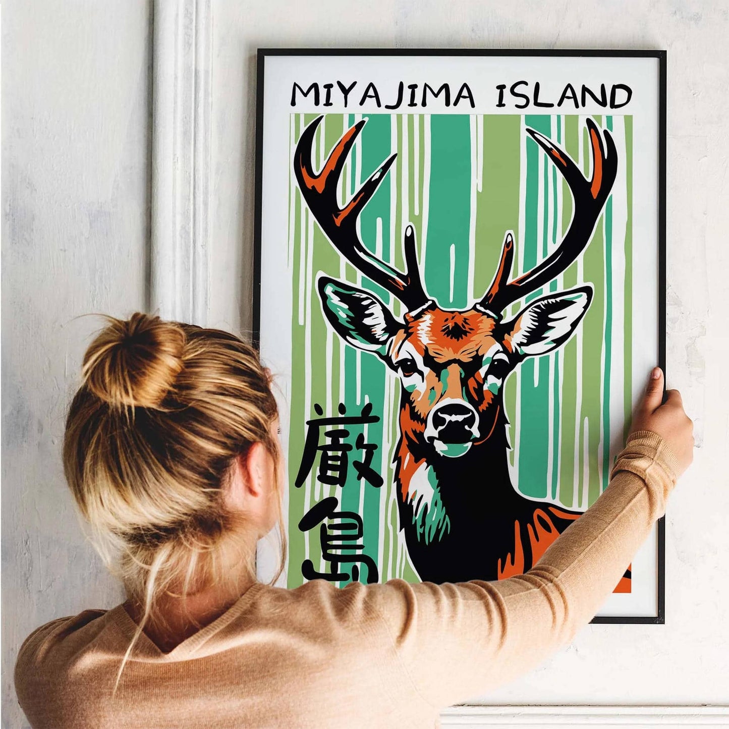 Miyajima Deer Forest Poster