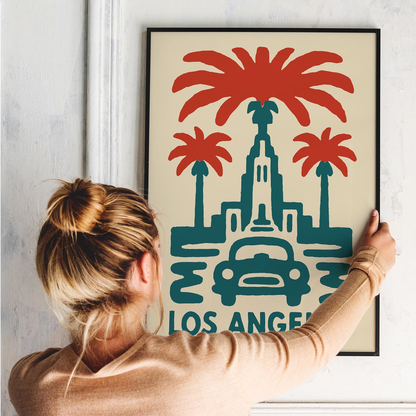 Los Angeles Palm Travel Poster