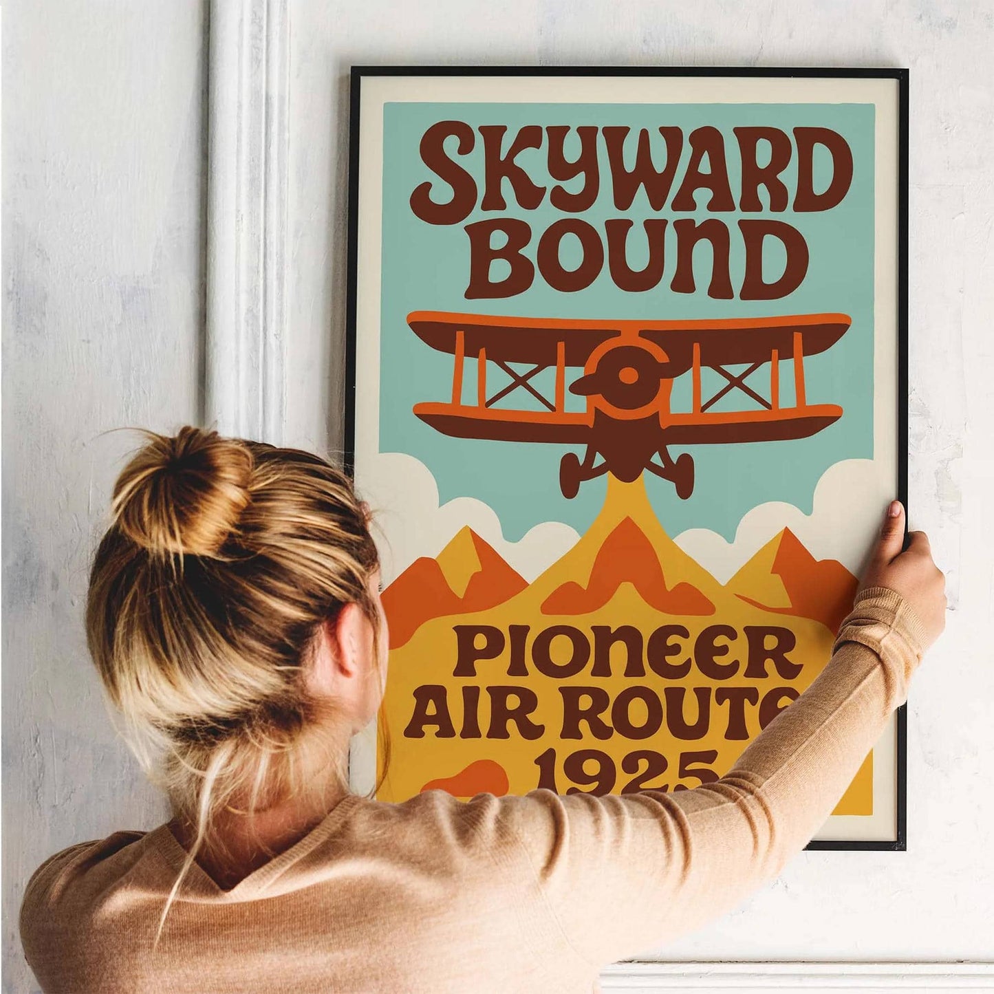 1925 Air Route Poster