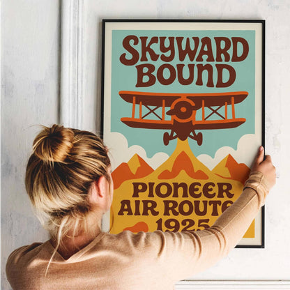 1925 Air Route Poster