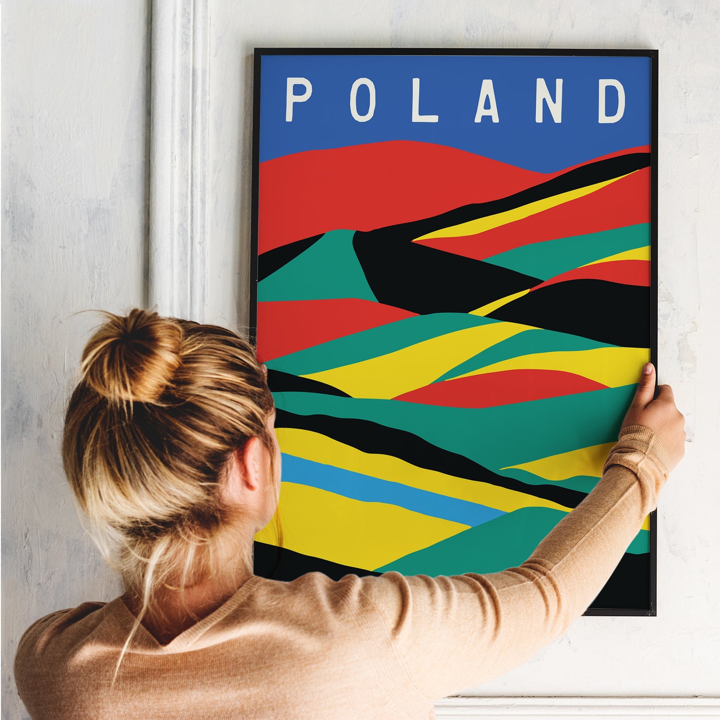 Poland - Minimal Landscape Poster