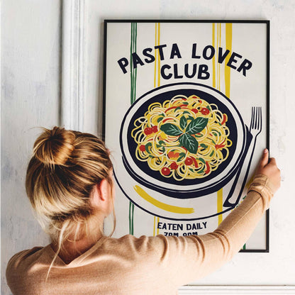 Pasta Lover Club Wall Poster