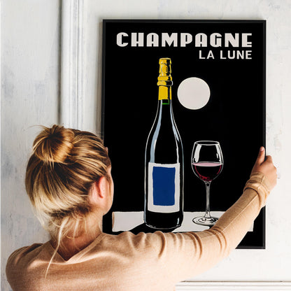 La LuneChampagne Poster Print