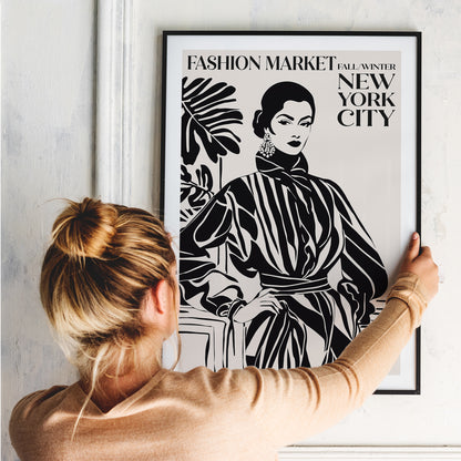 Fashion Market NYC Art Print