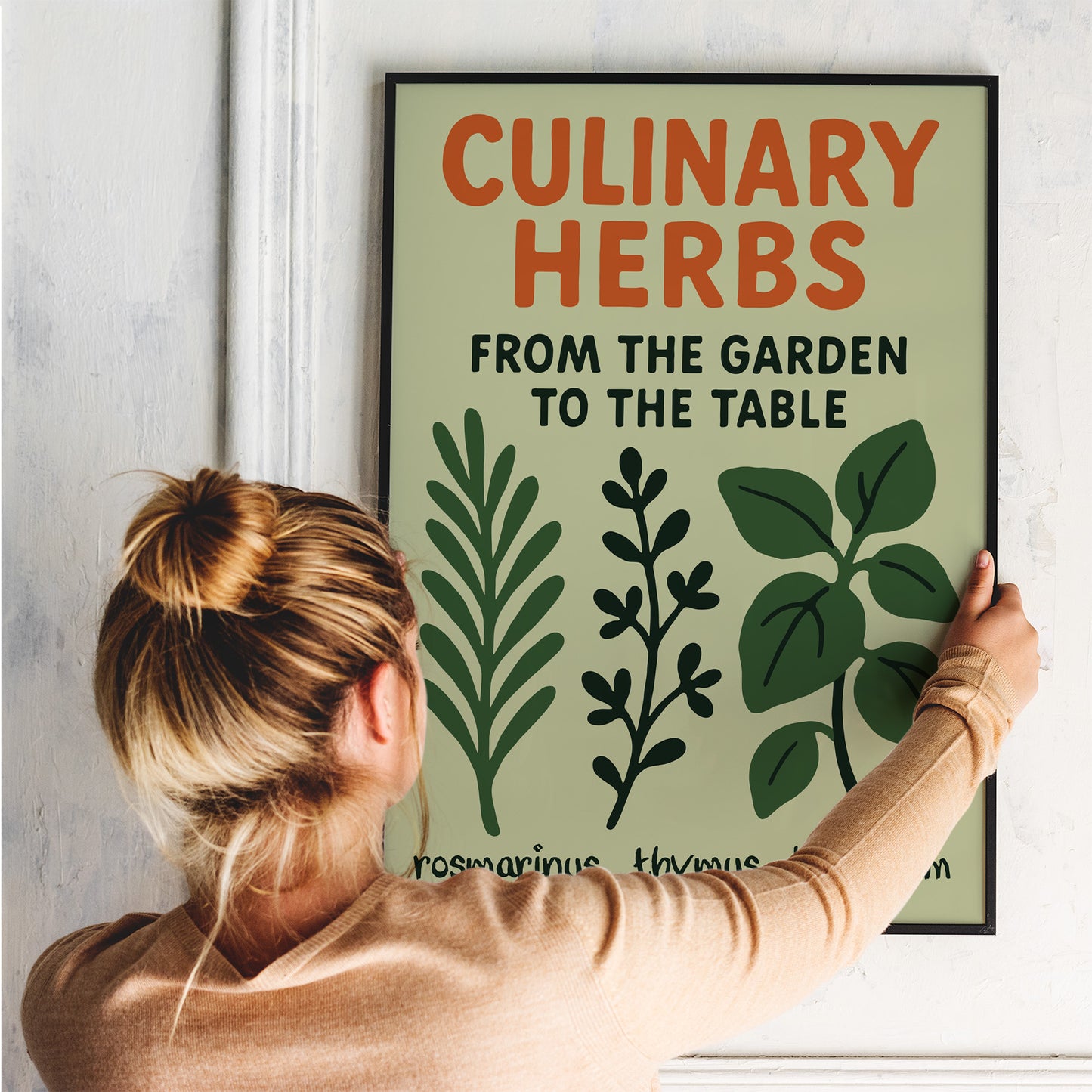 Culinary Herbs Botanical Poster