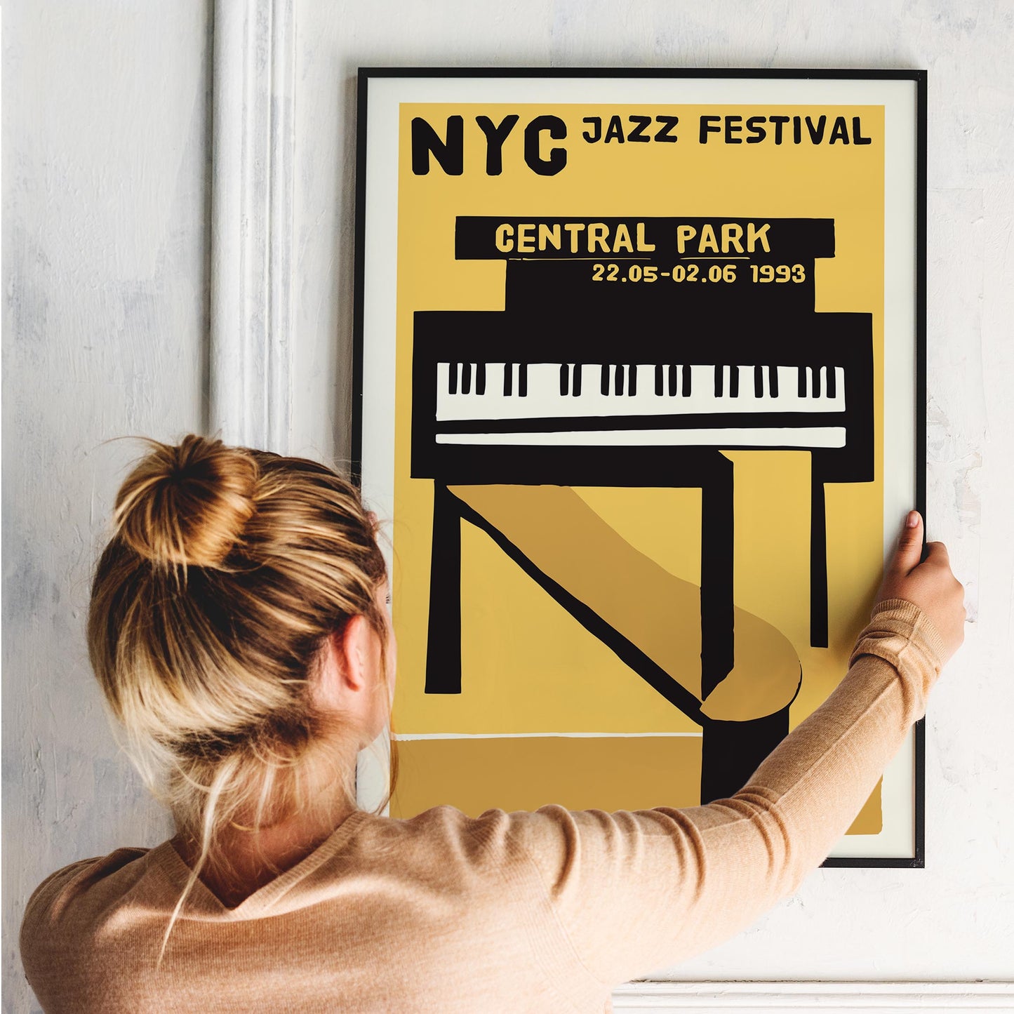NYC Jazz Festival Piano Poster