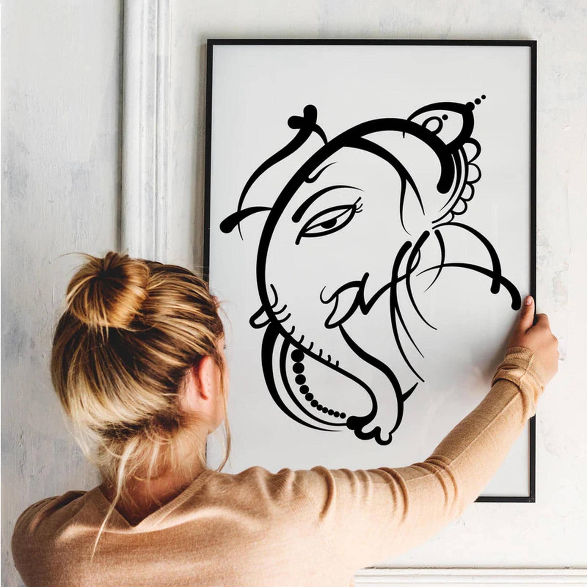 Indian Ganesh Art Print - HypeSheriff