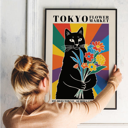 Tokyo Flower Market Poster