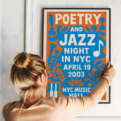 Poetry and Jazz Night NYC Poster