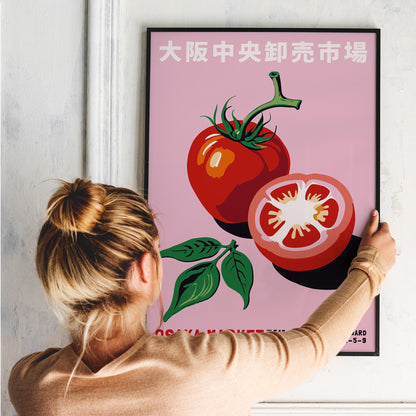 Osaka Market Tomato Japanese Wall Art