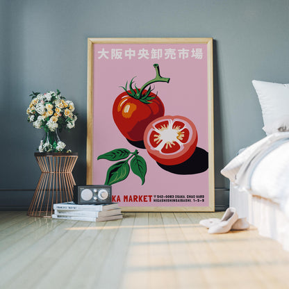 Osaka Market Tomato Japanese Wall Art