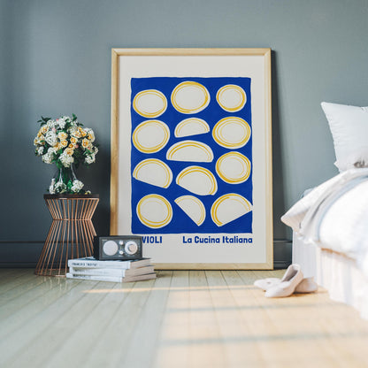 Ravioli Pasta Shapes Wall Print