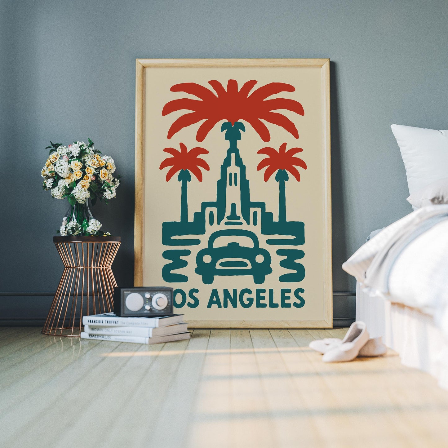 Los Angeles Palm Travel Poster