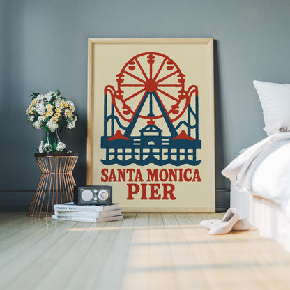 Santa Monica Pier Wall Art
