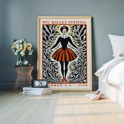 NYC Ballet Festival 1990 Poster Print