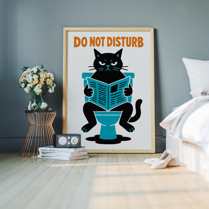 Do Not Disturb Cat Print