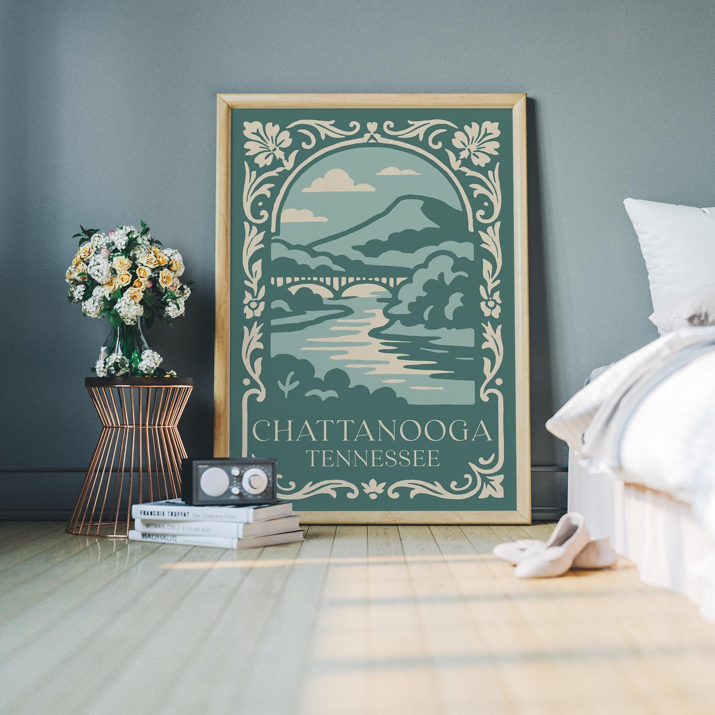 Chattanooga Tennessee Travel Green Poster