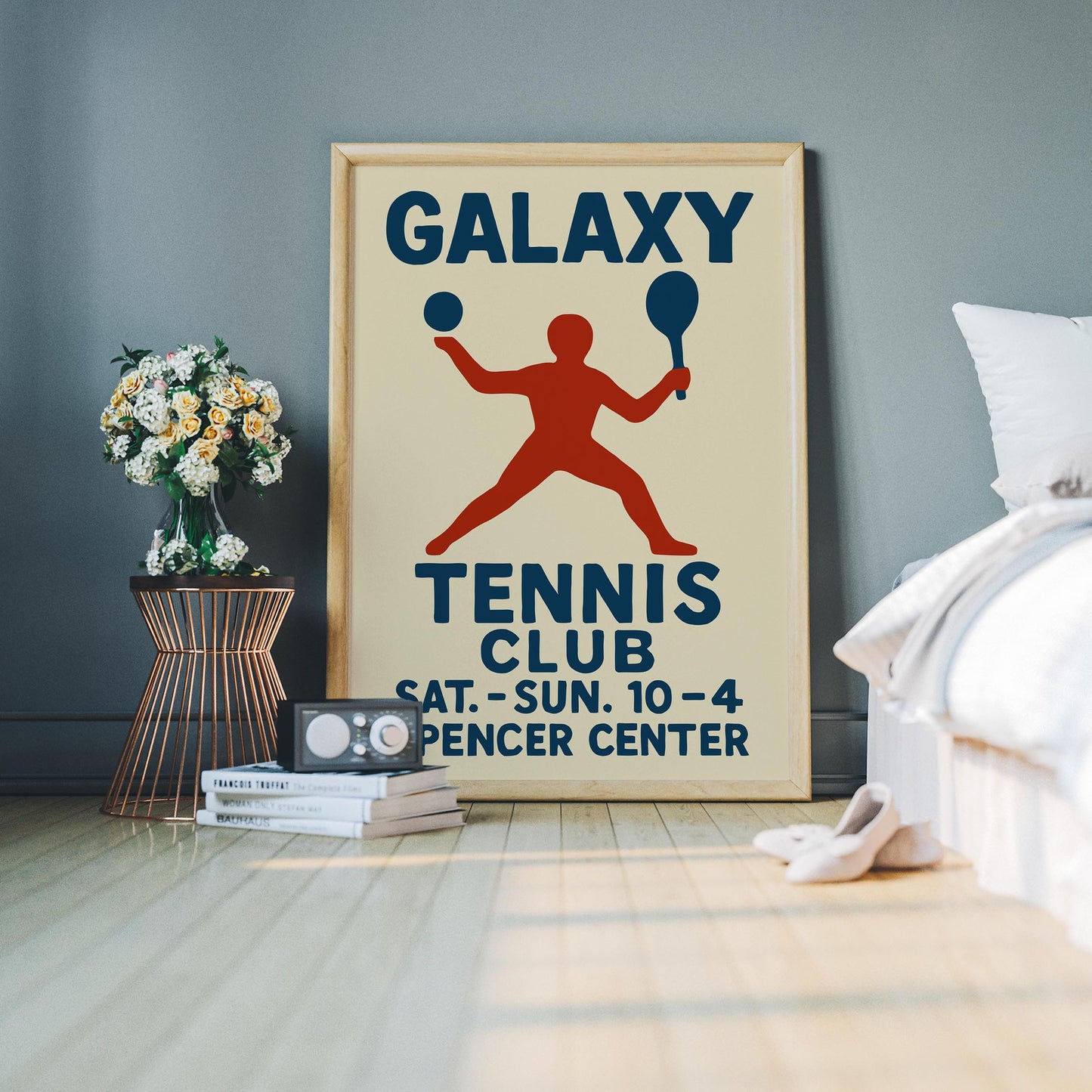 Galaxy Tennis Club Poster