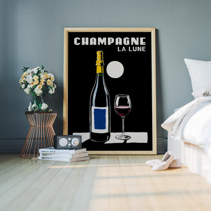 La LuneChampagne Poster Print