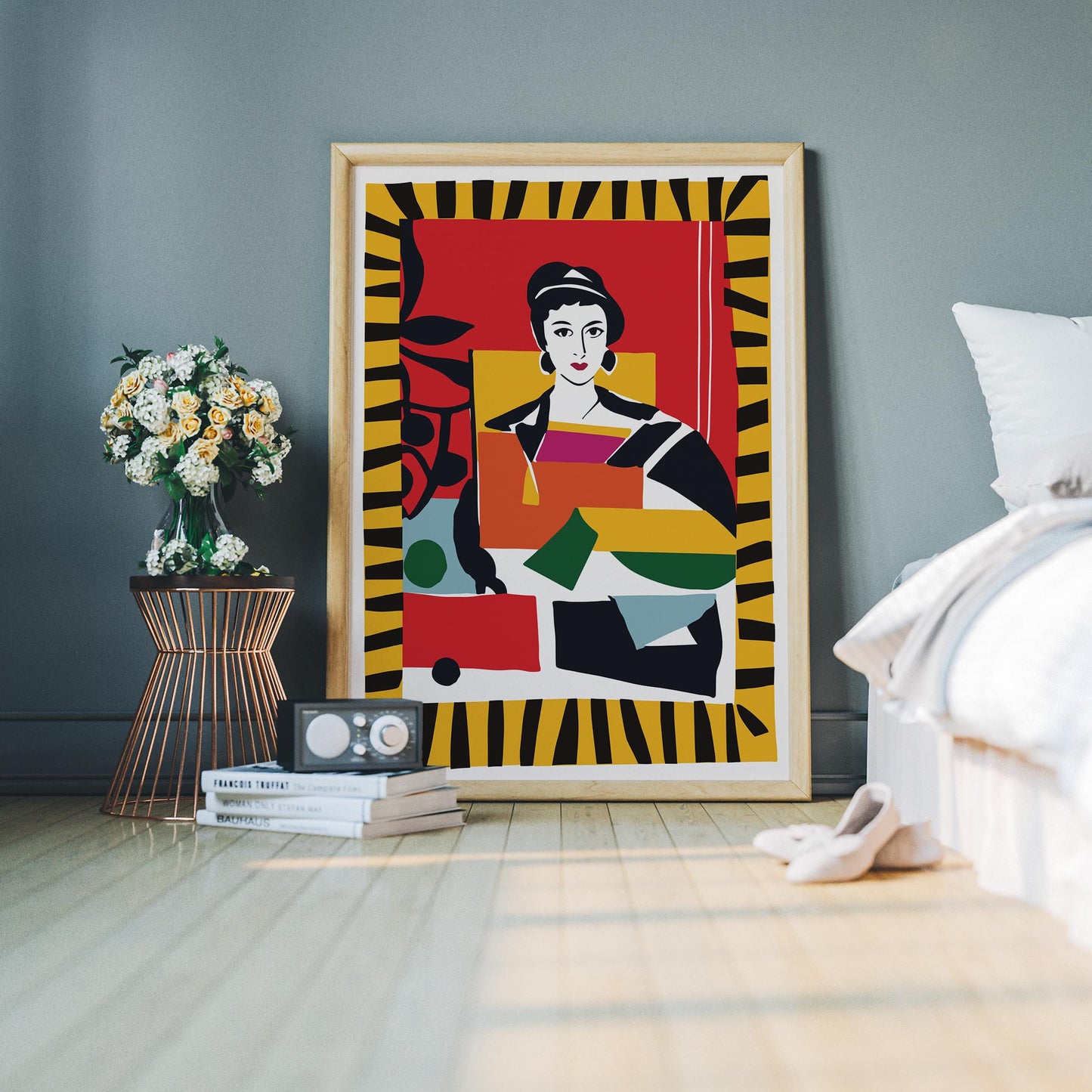 Colorful Geometric Figure Wall Art Print