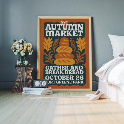 NYC Autumn Market Poster
