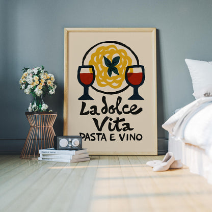 La Dolce Vita Pasta Print
