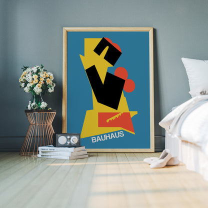 Bauhaus Shapes Retro Poster