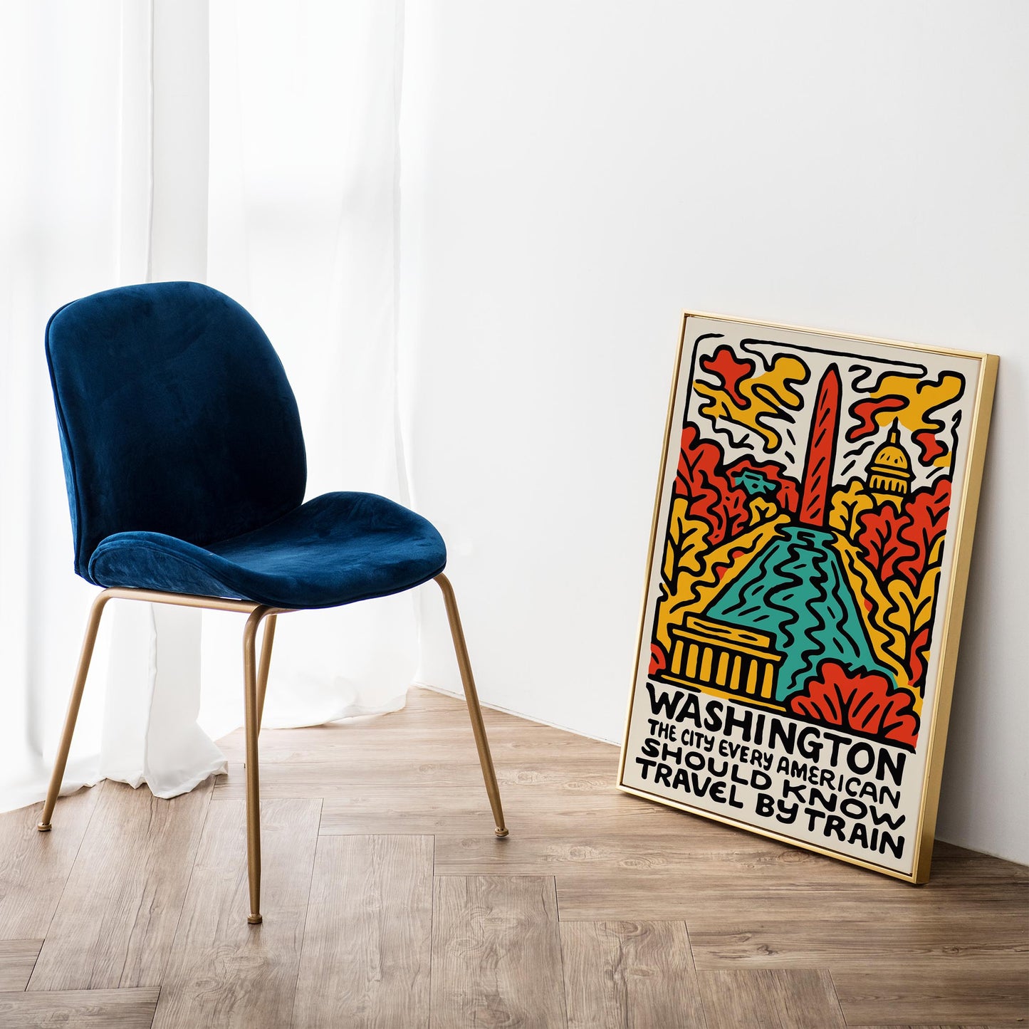 Washington Travel Poster Print