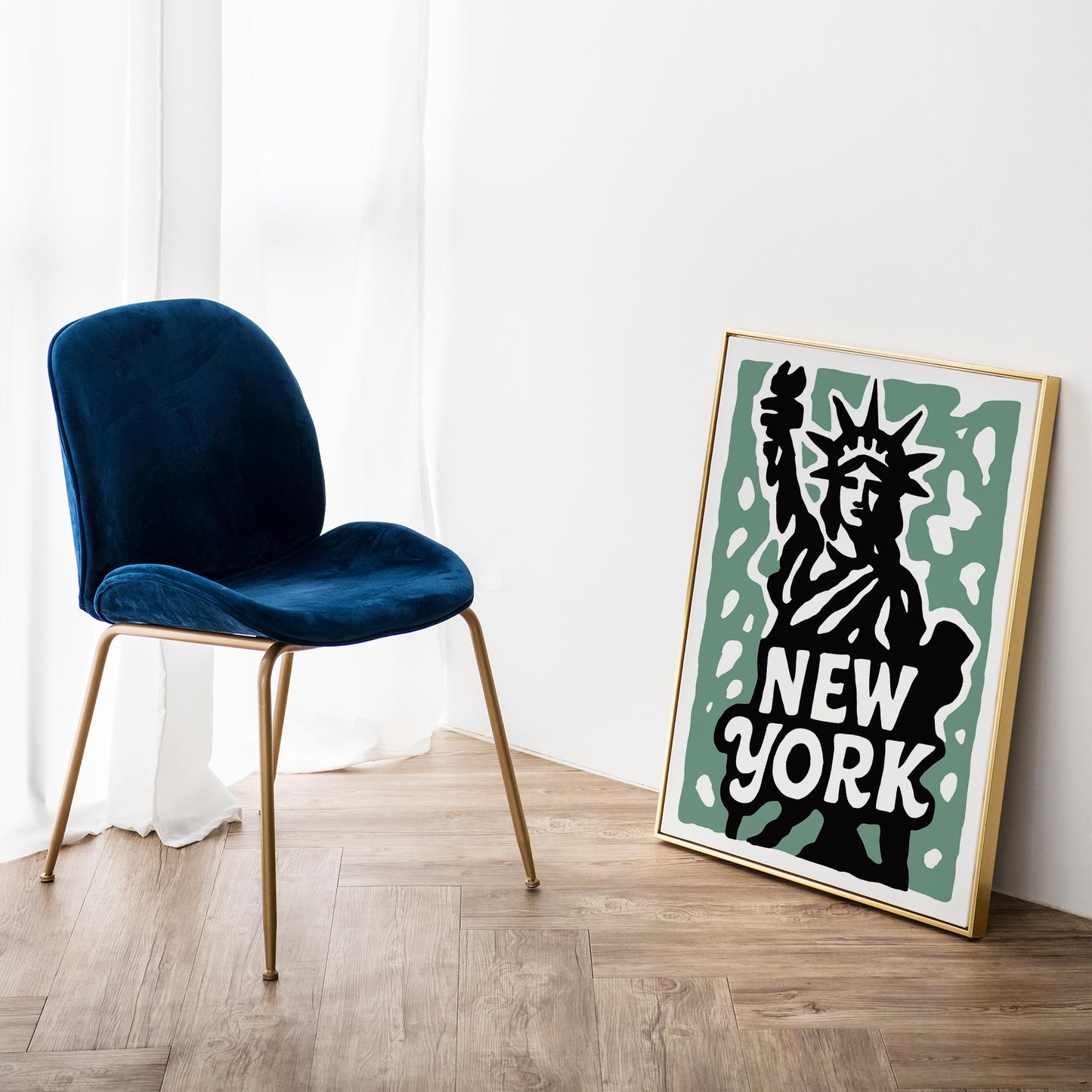 New York Statue Print
