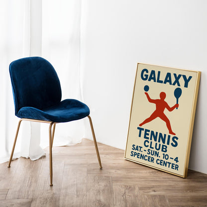 Galaxy Tennis Club Poster