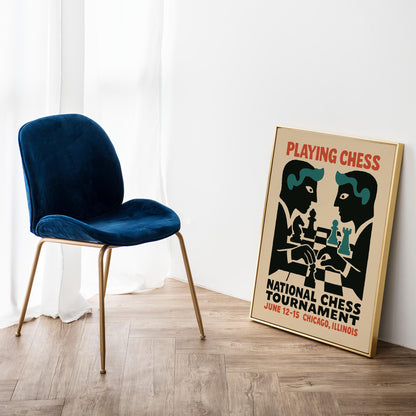 Chess Tournament Wall Art