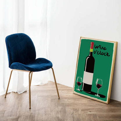 Wine O'clock Cute Poster